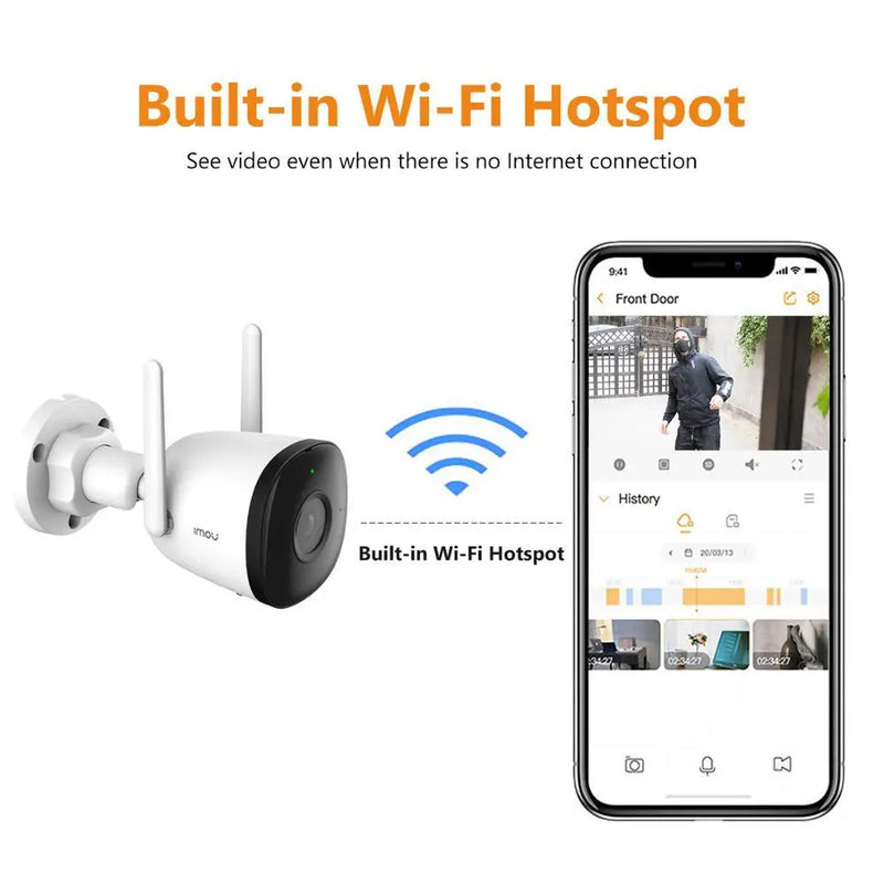 Cãmera de segurança WIFI IMOU bullet 2C 1080/4MP visão noturna